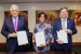 Jubilee Holdings chairman Nizar Juma (L) Allianz Africa CEO Coenraad Vroliik (R) Image: COURTESY Jubilee Holdings chairman Nizar Juma (L) Allianz Africa CEO Coenraad Vroliik (R) Image: COURTESY